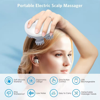 Electric Scalp Massager – Deep Relaxation & Hair Care Device